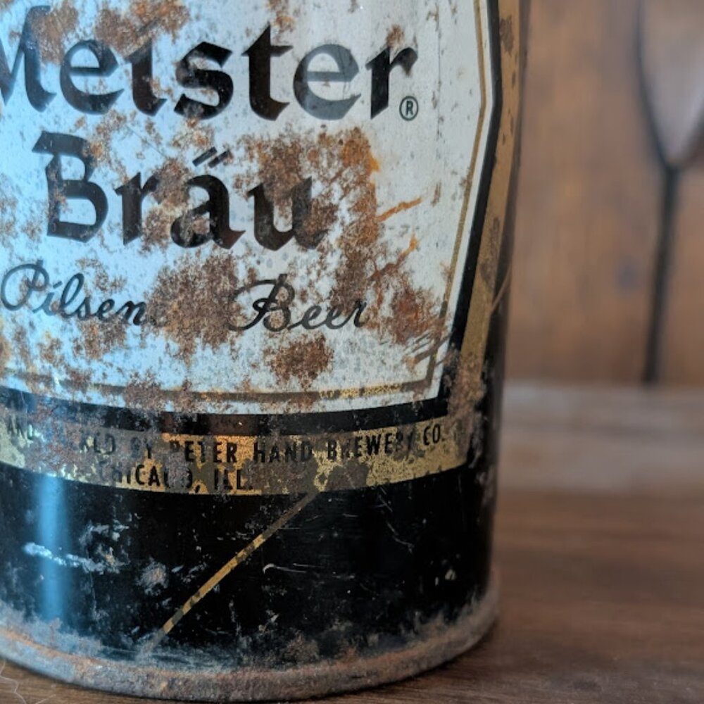 Vintage Meister Brau Beer Can 1956 Heavily Rusted - Picture 6 of 11